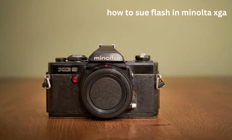 how to sue flash in minolta xga